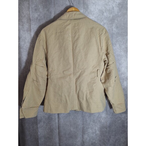 COS Relaxed Fit Linen Blend Utility Jacket Womens Small Chore Barn Career Casual - Picture 7 of 14